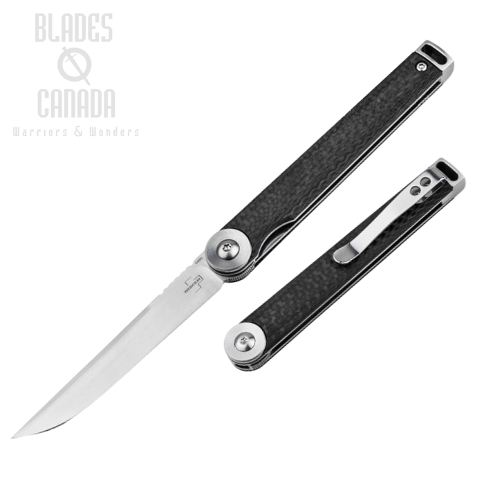Boker Plus Kaizen Flipper Folding Knife, CPM S35VN, Carbon Fiber, 01BO383