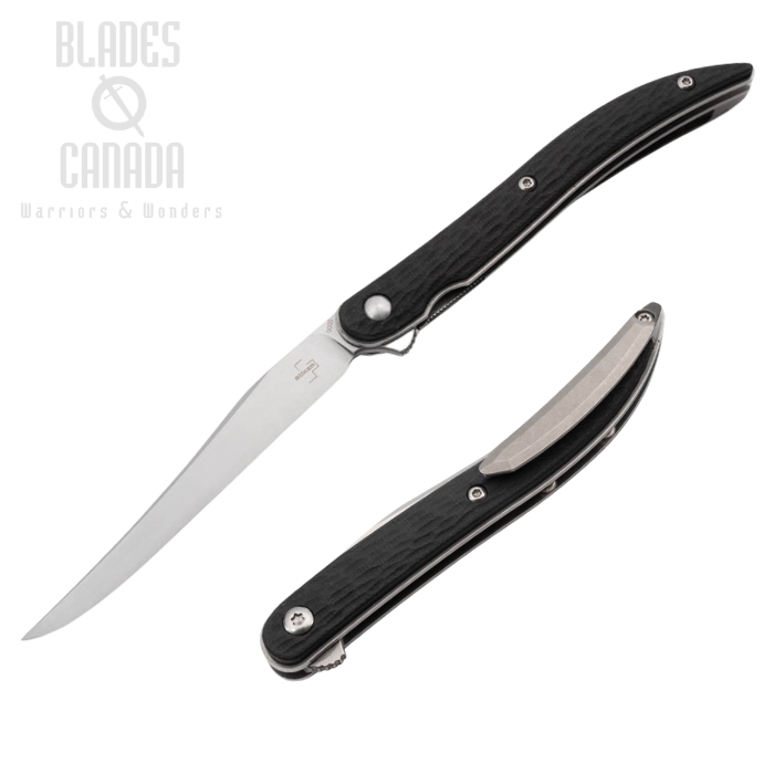 Boker Plus Urban Texas Tooth Pick Flipper Folding Knife, VG10, G10 Black, 01BO388