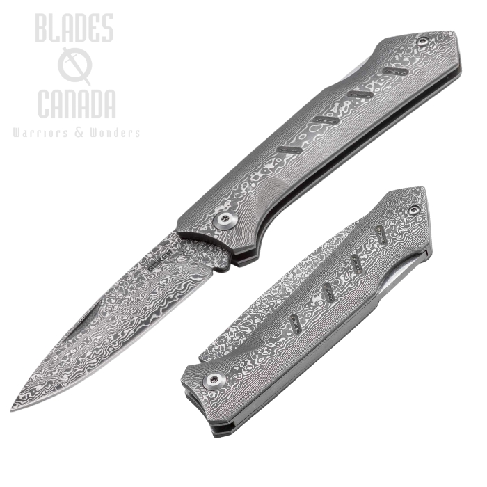 Boker Plus Dominator Folding Knife, Damascus Blade/Handle, 01BO511DAM