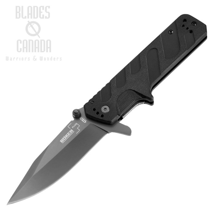 Boker Plus CLB Direkt Flipper Folding Knife, 440C, G10 Black, B-01BO570