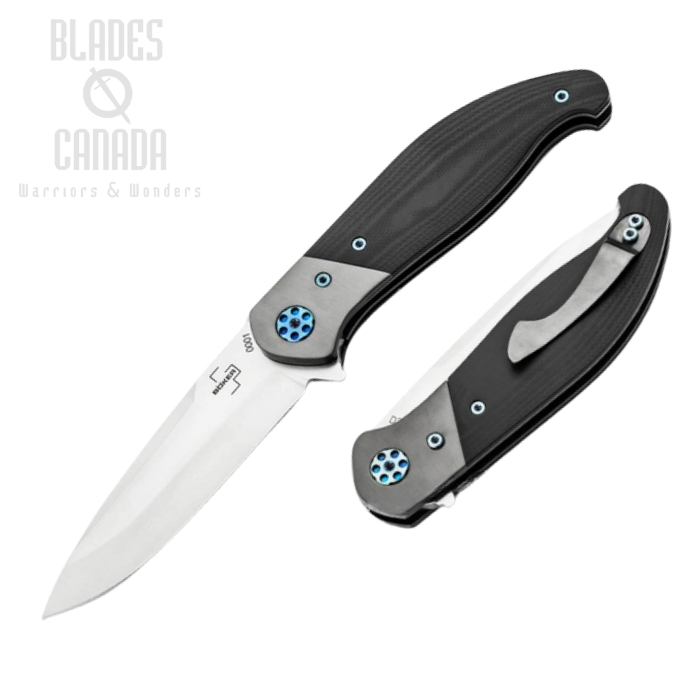 Boker Plus Undertow Flipper Folding Knife, D2 Steel, G10 Black, 01BO694