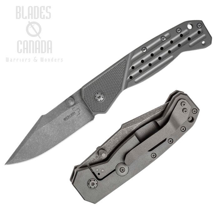 Boker Plus Scoundrel Framelock Folding Knife, VG10, Titanium, 01BO760