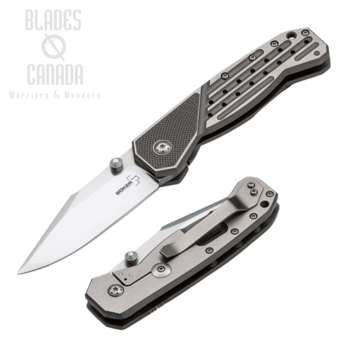 Boker Plus Scoundrel Gen 2 Framelock Folding Knife, VG10, Titanium, 01BO761