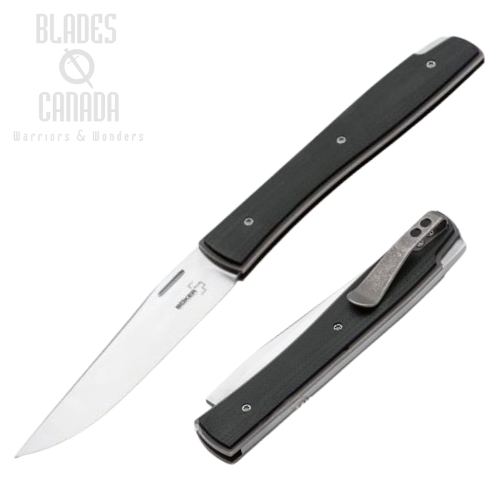 Boker Plus Urban Trapper Folding Knife, VG10, G10 Black, 01BO786