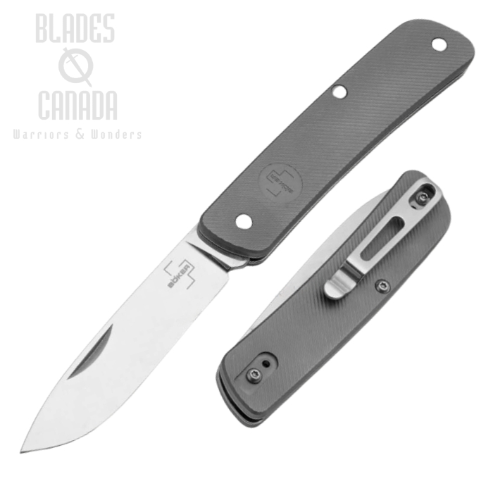 Boker Plus Tech Tool 1 Slipjoint Folding Knife, 12C27, Titanium, 01BO807