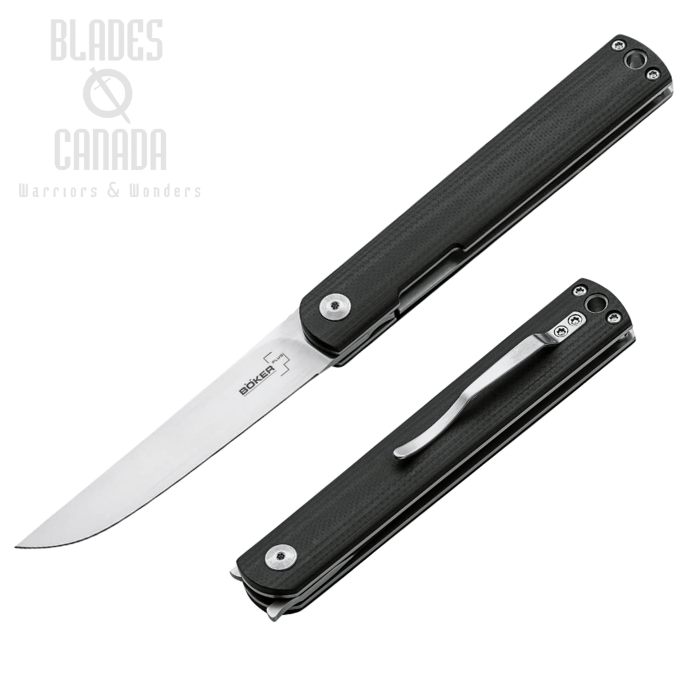 Boker Plus Nori Flipper Folding Knife, VG10, G10 Black, 01BO890