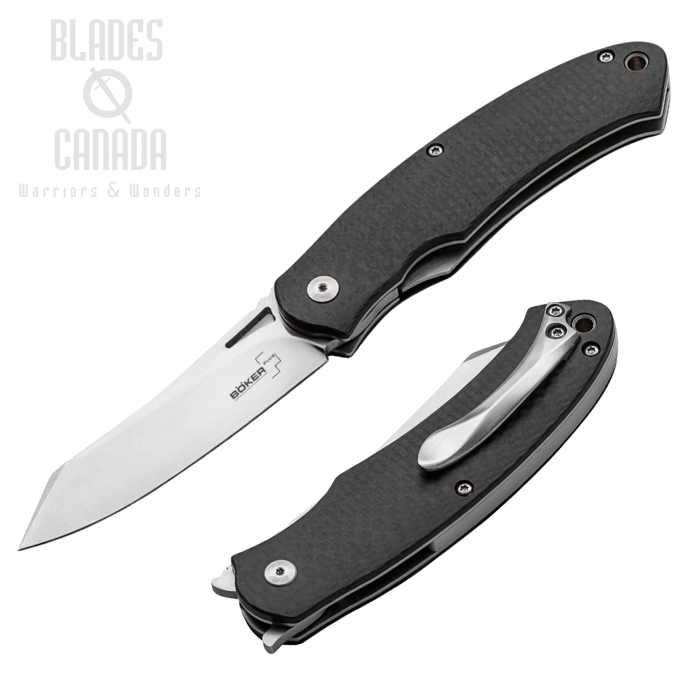 Boker Plus Takara Flipper Folding Knife, D2, Carbon Fiber, 01BO894