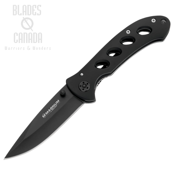 Boker Magnum Shadow Folding Knife, 440, Aluminum, B-01MB428