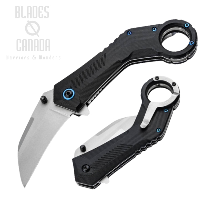 Boker Magnum Veloc Flipper Framelock Knife, Assisted Opening, 440B, G10 Black, 01RY005