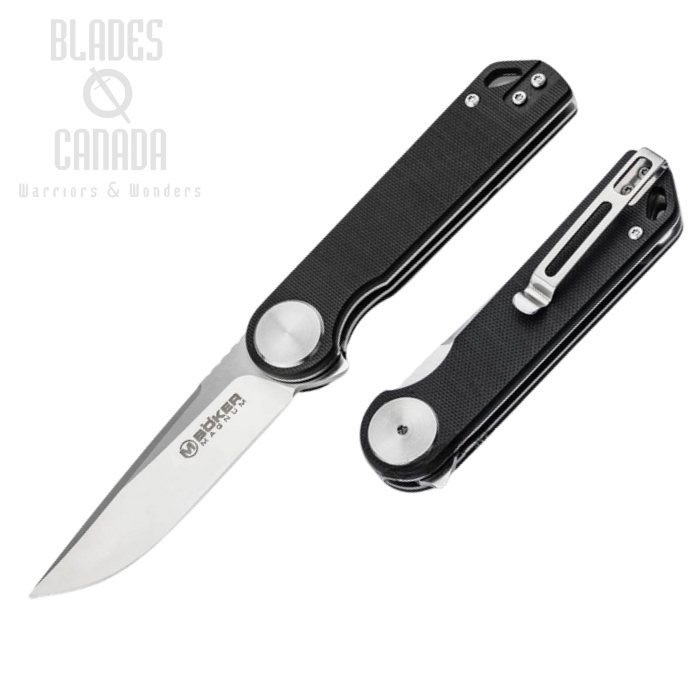 Boker Magnum Flipper Folding Knife, 440A, G10 Black, 01SC011