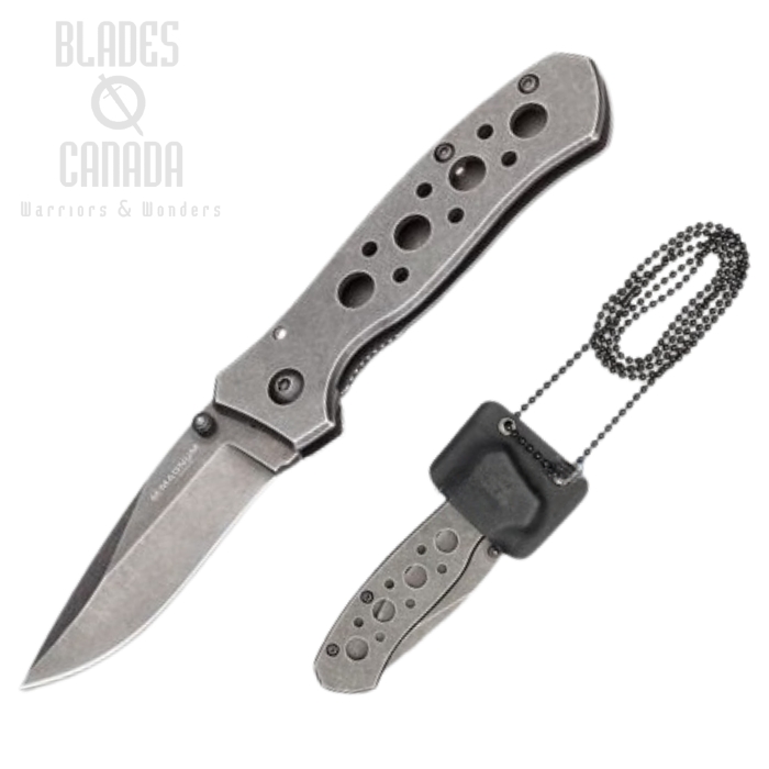 Boker Magnum Amulet Folding Knife, 440A, Kydex Neck Sheath, 01SC085