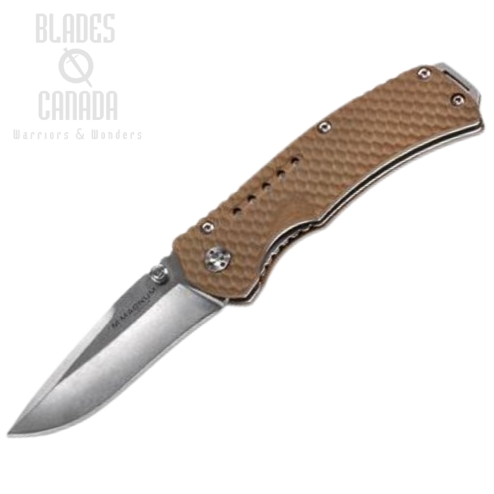 Boker Magnum Magnum Five Folding Knife, 440, G10 Tan, 01SC289