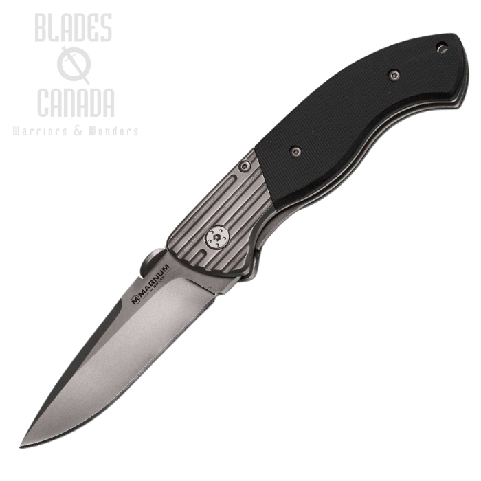Boker Magnum Discus Folding Knife, 440, G10 Black, 01SC329