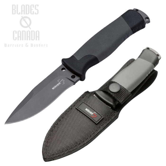 Boker Plus Outdoorsman Fixed Blade Knife, 12C27, Cordura Sheath, B-02BO004