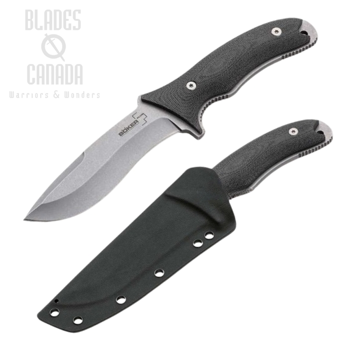 Boker Plus Orca Pro Fixed Blade Knife, D2, Micarta, Kydex Sheath, 02BO015