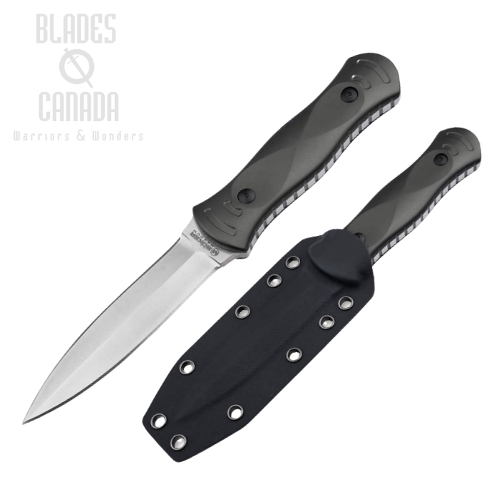 Boker Magnum Alacran Fixed Blade Knife, 440B, Aluminum Black, 02RY400
