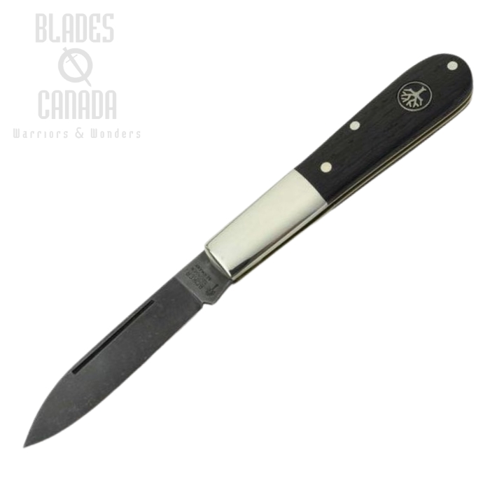 Boker Germany Barlow Slipjoint Folding Knife, C75 Steel, Oak Wood, 100503