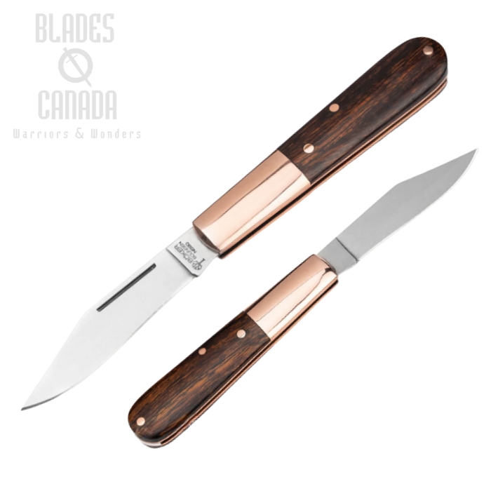 Boker Barlow Integral Slipjoint Folding Knife, N690, Desert Ironwood/Copper, 110045