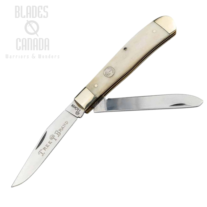 Boker Manufaktur Traditional Series 2.0 Trapper Folding Knife, D2, Bone, 110826