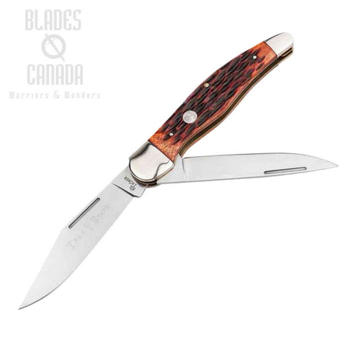 Boker Manufaktur Traditional Series 2.0 Folding Knife, D2, Jigged Brown Bone, 110836