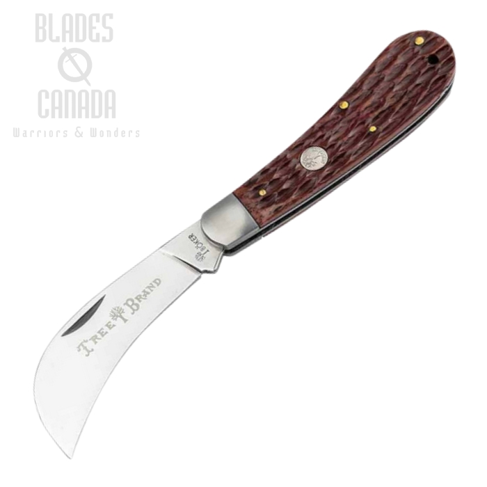 Boker Manufaktur Traditional Series 2.0 Folding Knife, D2 Hawkbill, Bone Brown, 110843