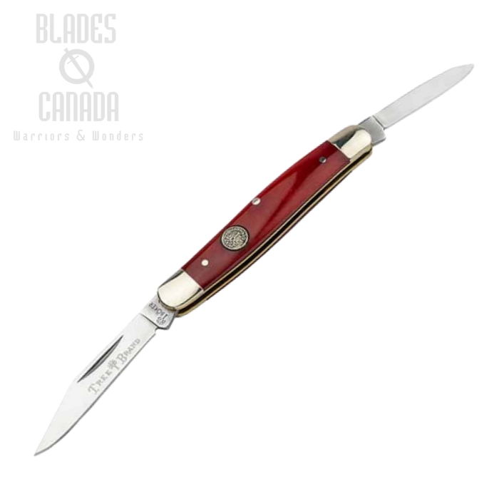 Boker Manufaktur Traditional Series 2.0 Pen Slipjoint Folding Knife, D2, Red Bone, 110844