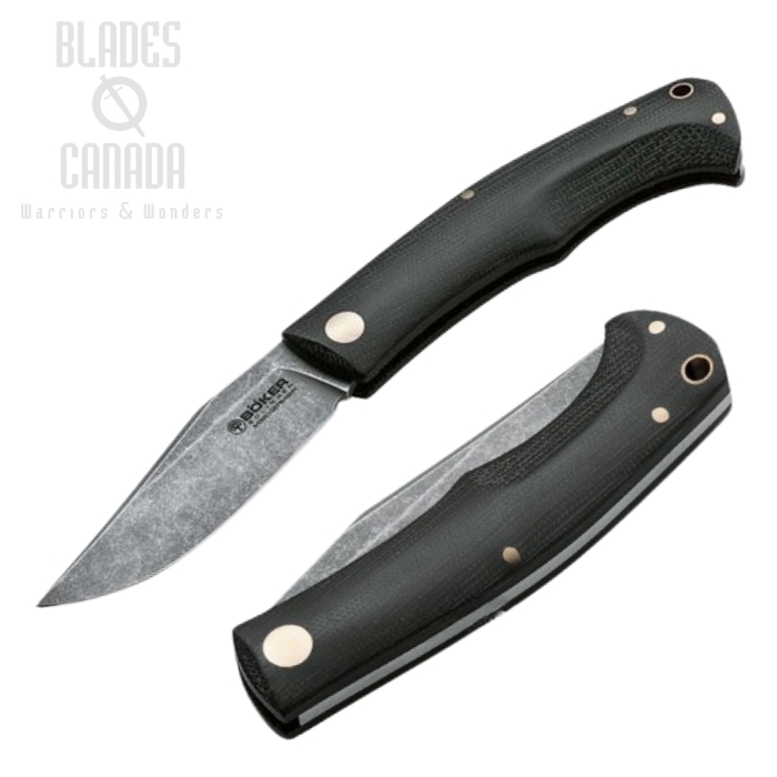 Boker Germany Boxer EDC Folding Knife, M390, Micarta, 111129