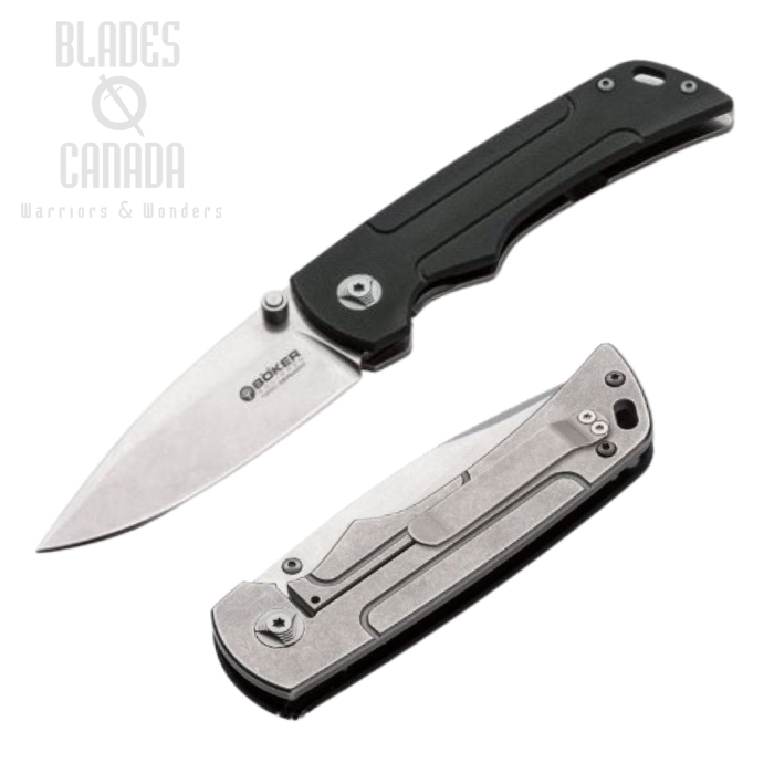 Boker Germany Gulo EDC Framelock Folding Knife, N690, G10 Black, 111655