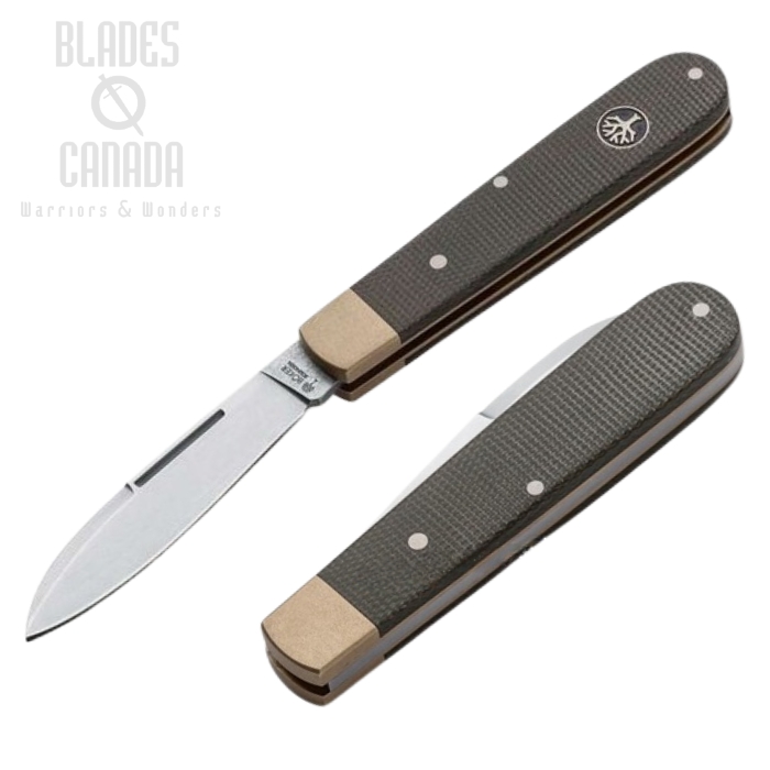 Boker Germany Barlow Prime Expedition Slipjoint Folding Knife, N690, Micarta, 112942