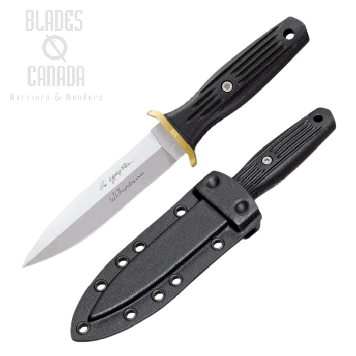 Boker Germany A-F Applegate Combat Dagger Fixed Blade Boot Knife, 440C, Delrin Handle, Kydex Sheath, 120546
