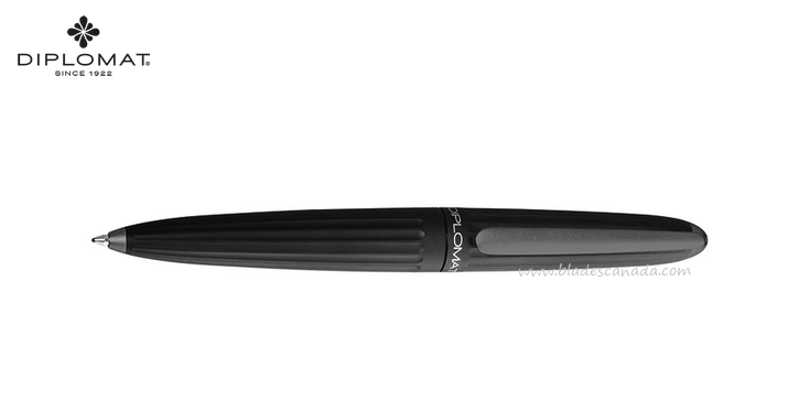 Diplomat Aero Ballpoint Pen, Aluminum Black, 40301040