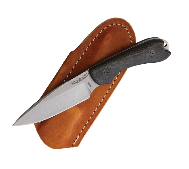 Bradford Guardian 3 Fixed Blade Knife, N690, 3D Carbon Fiber, BRAD3FE114