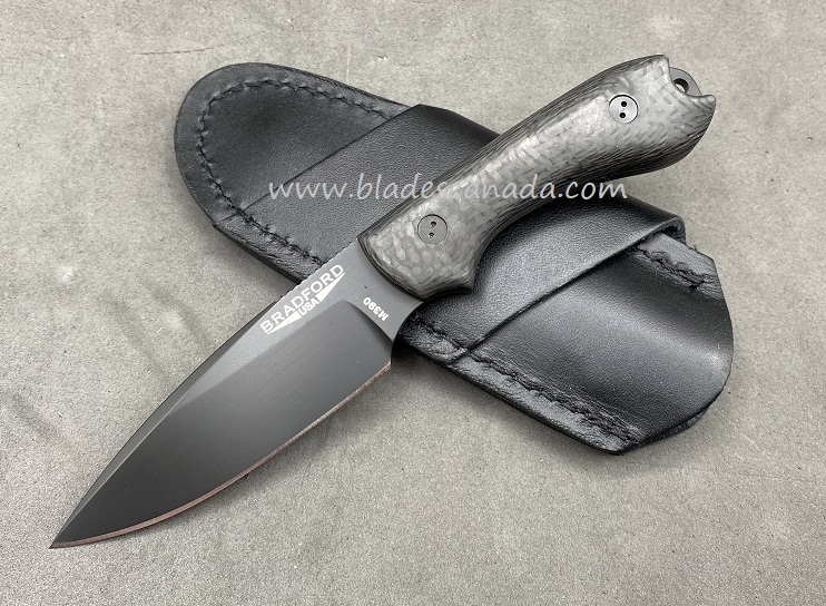 Bradford Guardian 3 False Edge, M390 DLC, 3D Carbon Fiber, 3FE-114B-M390