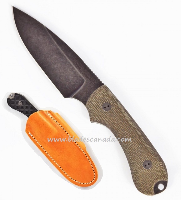 Bradford Guardian 3 Sabre Knife, M390 Nimbus, OD Green 3D Micarta, 3S-102N-M390