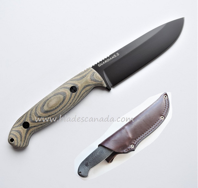 Bradford Guardian 5.5 Sabre Knife, Elmax DLC, 3D Camo Micarta, 5.5S-109B-Elmax - Click Image to Close