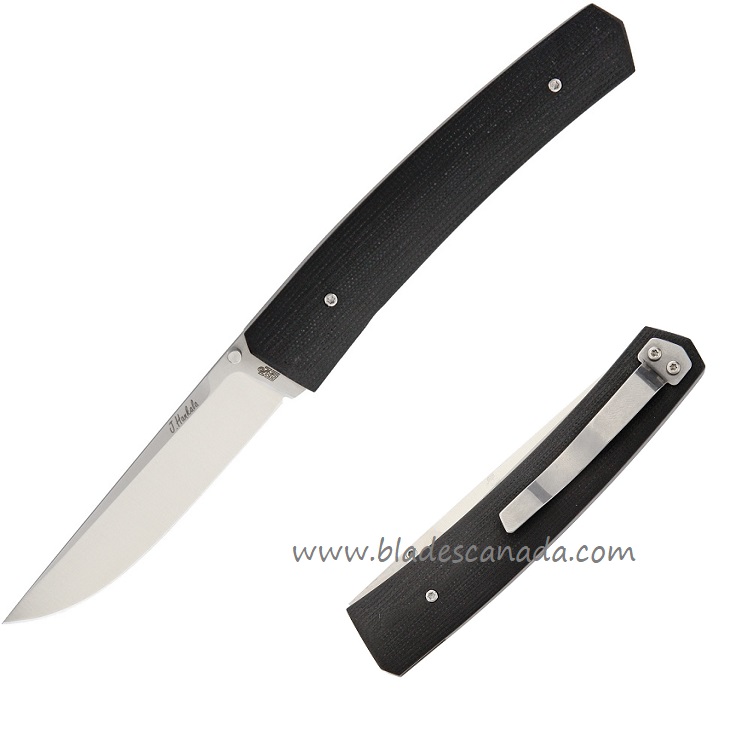 EnZo Piili 85 Folding Knife, Elmax Steel, G10 Black, BRI2860 - Click Image to Close