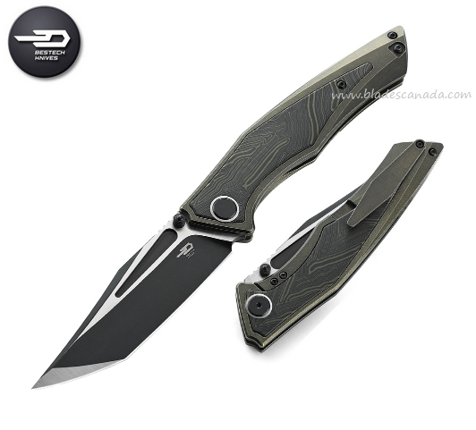 Bestech Togatta Flipper Framelock Knife, M390, Titanium/G10, BT2102E