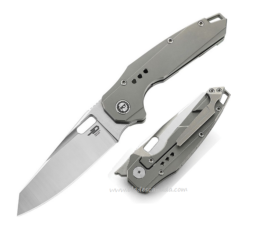 Bestech Nyxie Flipper Framelock Knife, S35VN, Titanium, BT2209A
