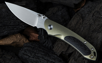 Bestech Junzi Slipjoint Folding Knife, CPM S35VN, Titanium/CF, BT1809E