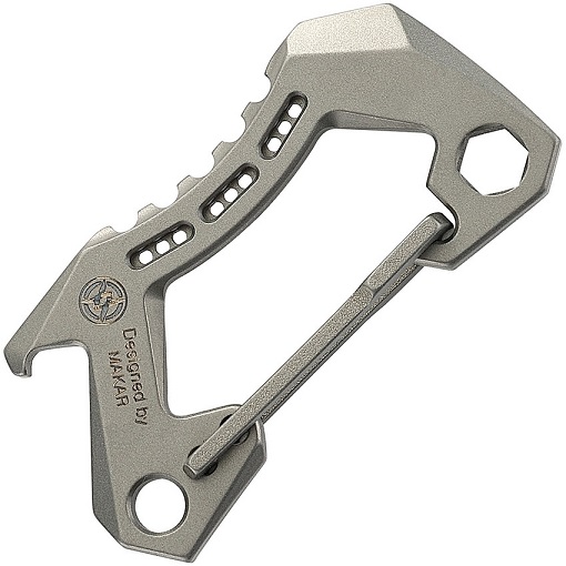 Bestechman Carabiner, Titanium Grey, M15A - Click Image to Close