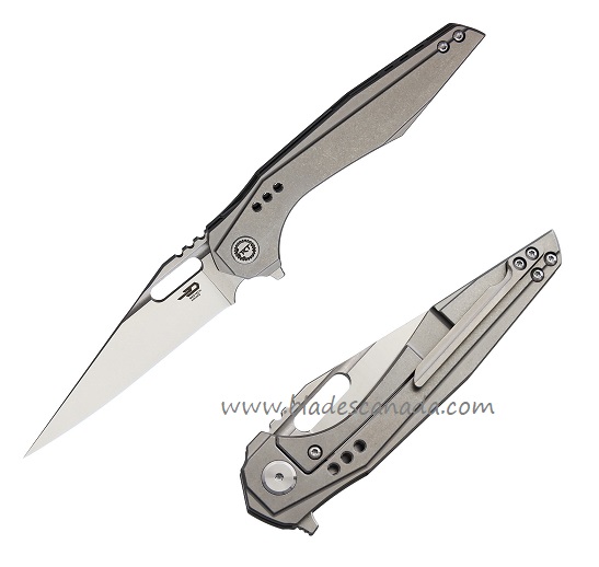 Bestech Malware Flipper Framelock Knife, S35VN Two-Tone, Titanium, BT1902A - Click Image to Close