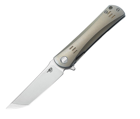 Bestech Kendo Flipper Framelock Knife, S35VN, Titanium, BT1903C - Click Image to Close