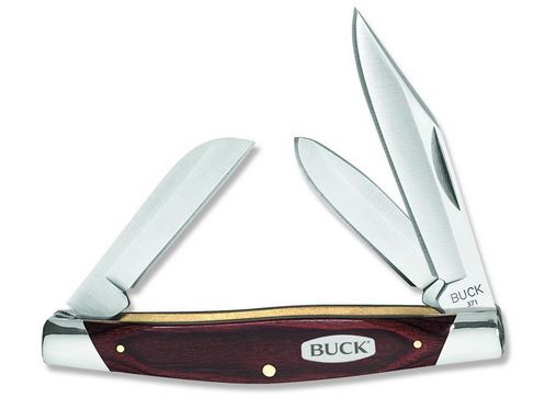 Buck Stockman Slipjoint Folding Knife, 420J2 Steel, Woodgrain, 0371BRS - Click Image to Close