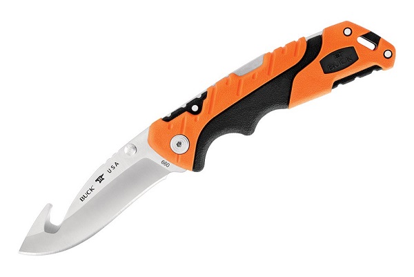 Buck Pursuit Guthook Folding Knife, S35VN, GFN Orange, BU0660ORG - Click Image to Close
