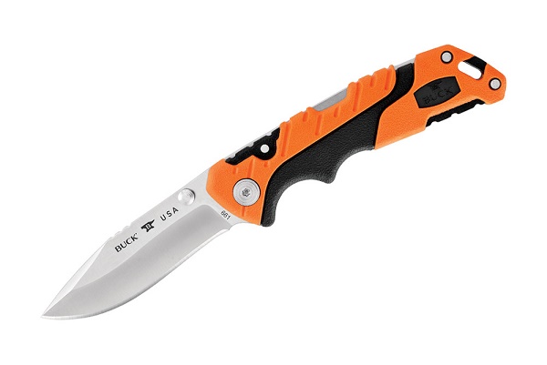 Buck Pursuit Small Folding Knife, S35VN, GFN Orange, BU0661ORS - Click Image to Close