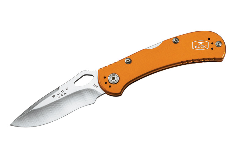 Buck Sptifire Folding Knife, 420HC Steel, Aluminum Orange, 0722ORS1