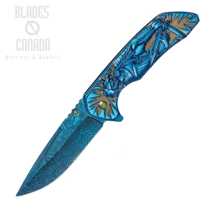 Shadow Warrior Samurai Shogun Flipper Folding Knife, Assisted Opening, BK3531