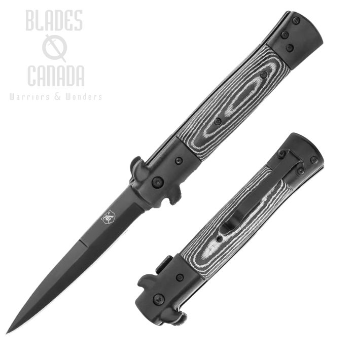 Flipper Folding Knife, Assisted Opening, Micarta Handle, BK1830