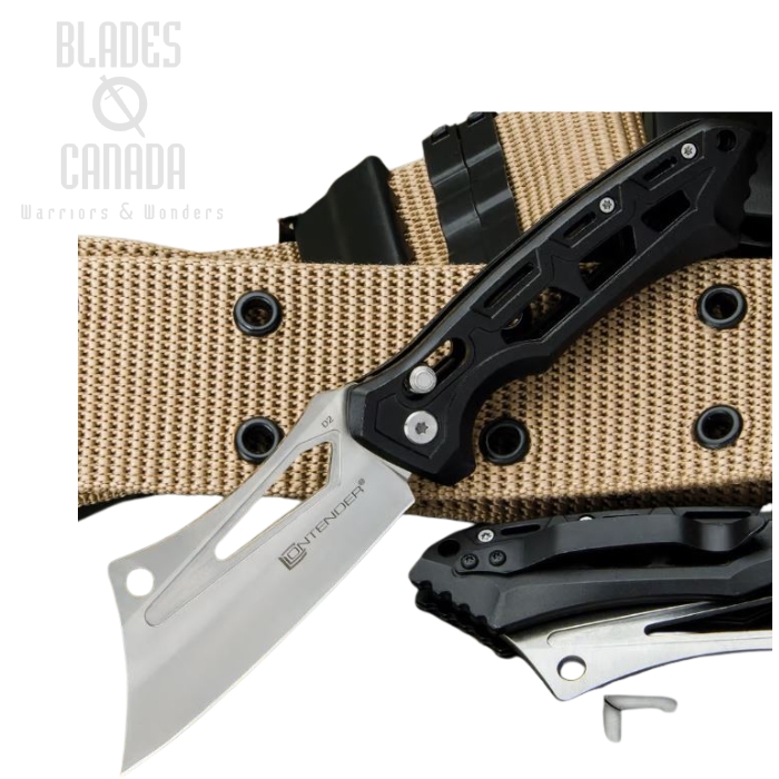 Contender Cleaver Folding Knife, D2 Steel, BK4945D2