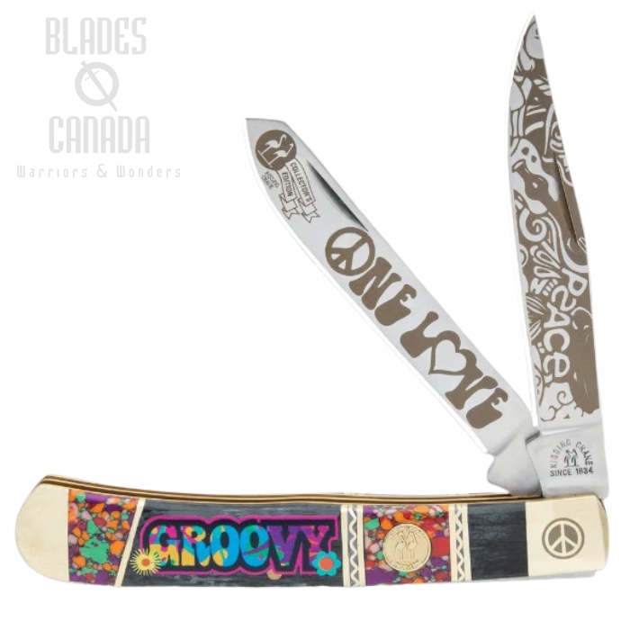 Kissing Crane Groover Trapper Folding Knife, Non-Locking, KC5884